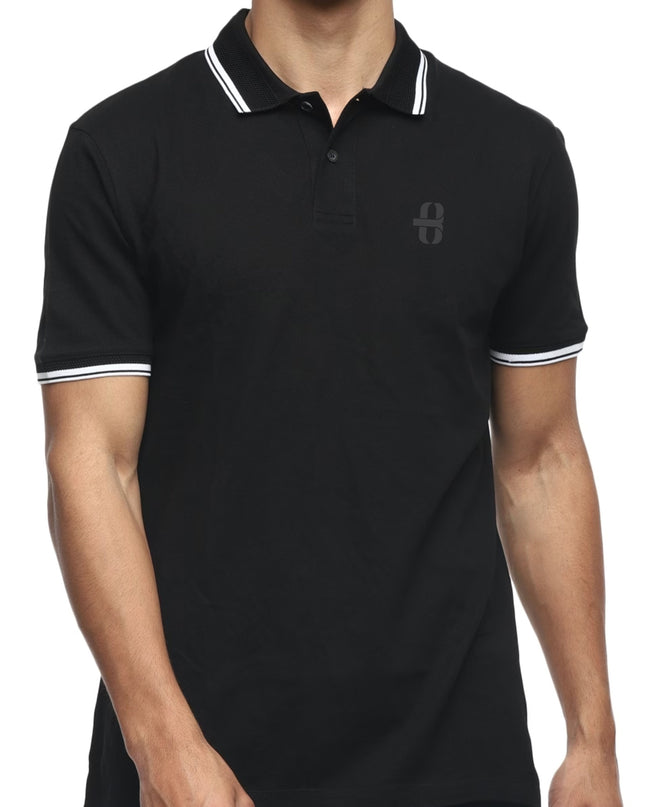 BLACK POLO T-SHIRT