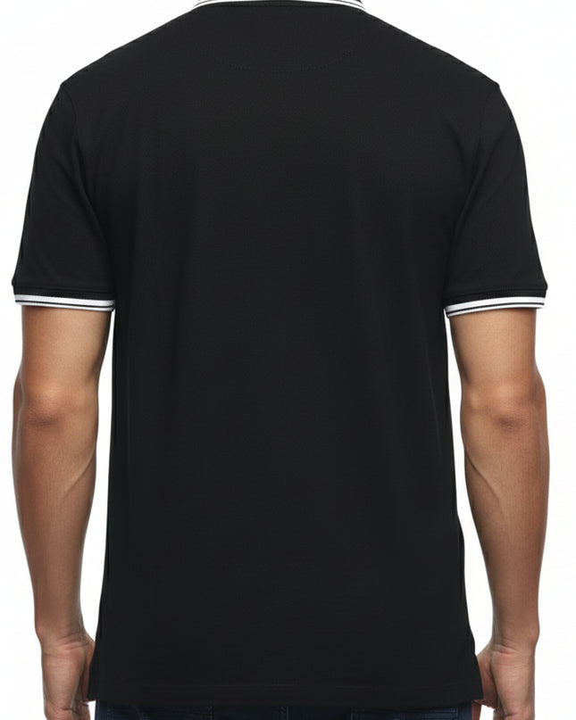 BLACK POLO T-SHIRT