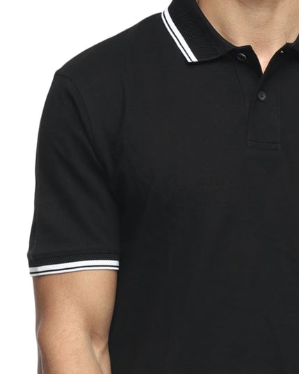BLACK POLO T-SHIRT