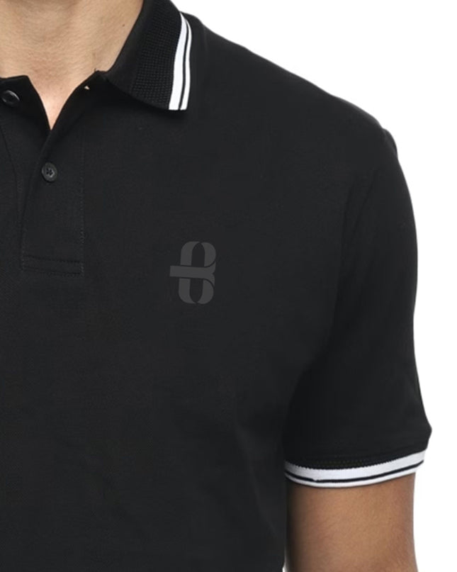 BLACK POLO T-SHIRT