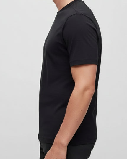 BLACK ROUND NECK T-SHIRT