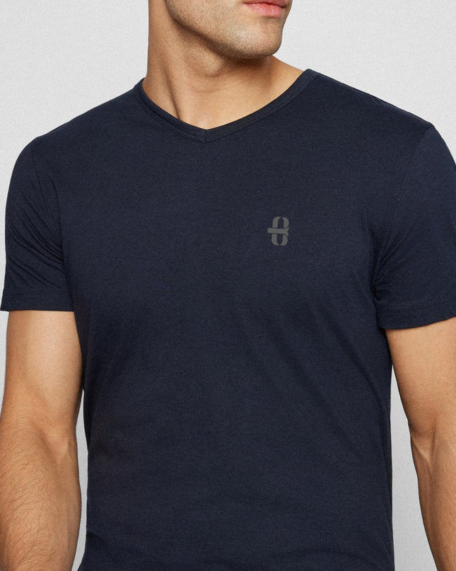 BLACK V NECK T-SHIRT