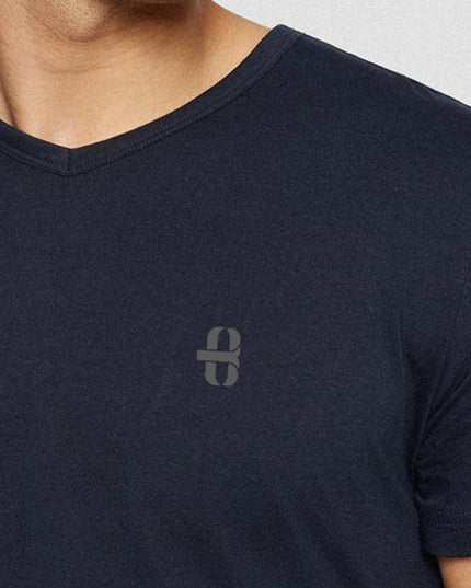 BLACK V NECK T-SHIRT